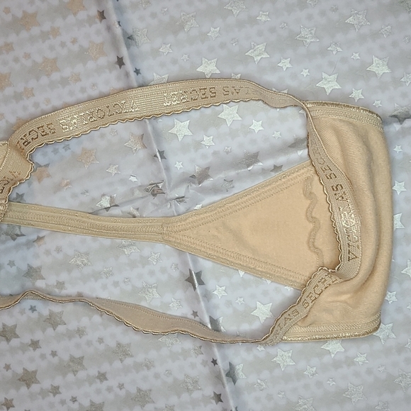 RARE VINTAGE Victoria's Secret V-String Sz S Nude - Picture 4 of 7